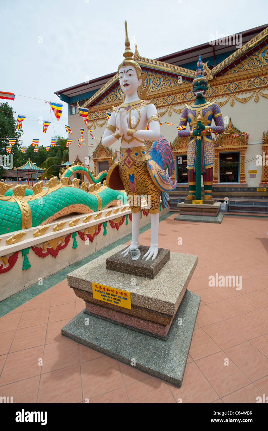 Wat Chayamangkalaram, tempio buddista tailandese a George Town, Penang, Malesia Foto Stock