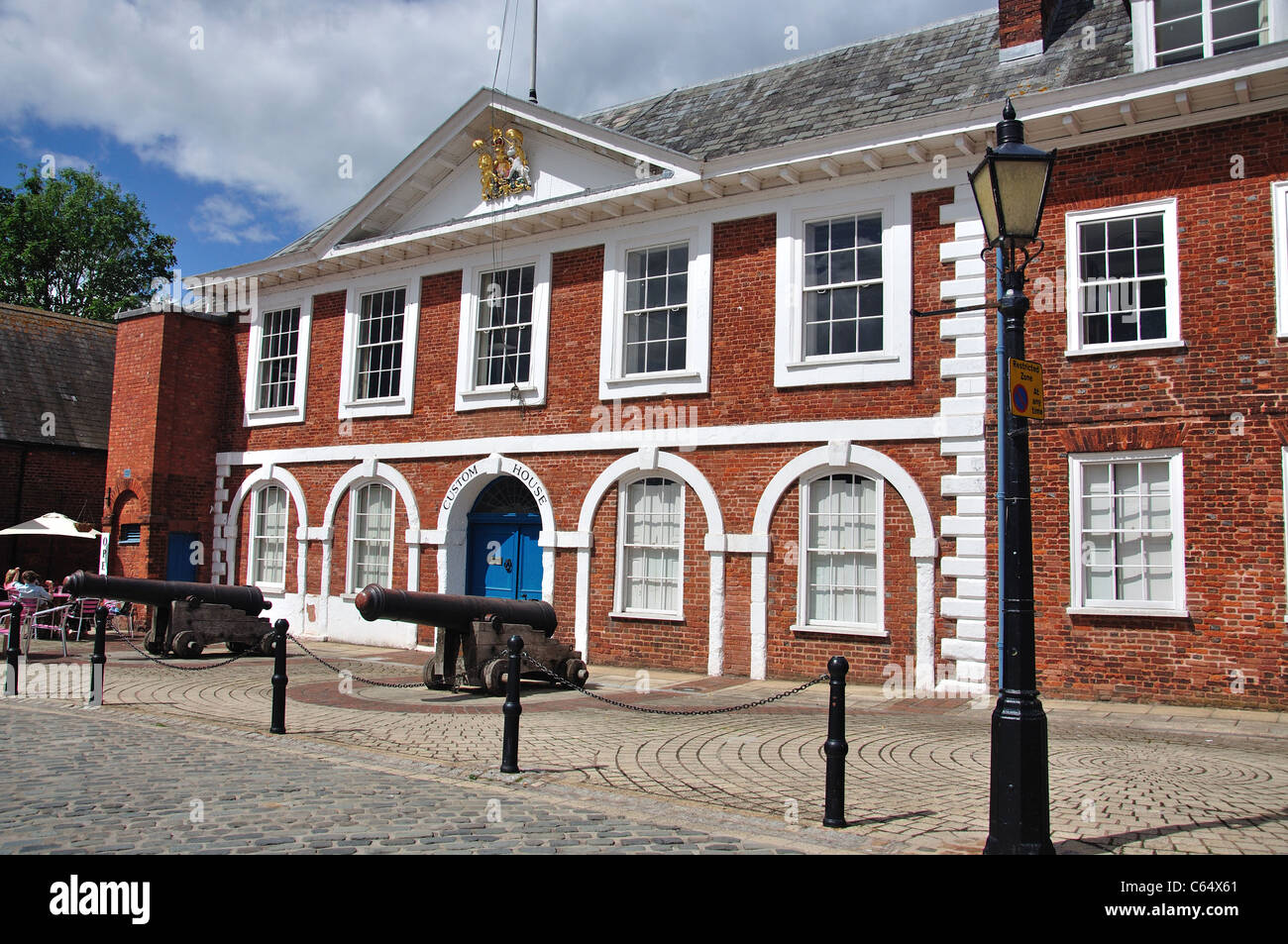 Xvii secolo Custom House, Exeter Historic Quayside, Exeter Devon, Inghilterra, Regno Unito Foto Stock