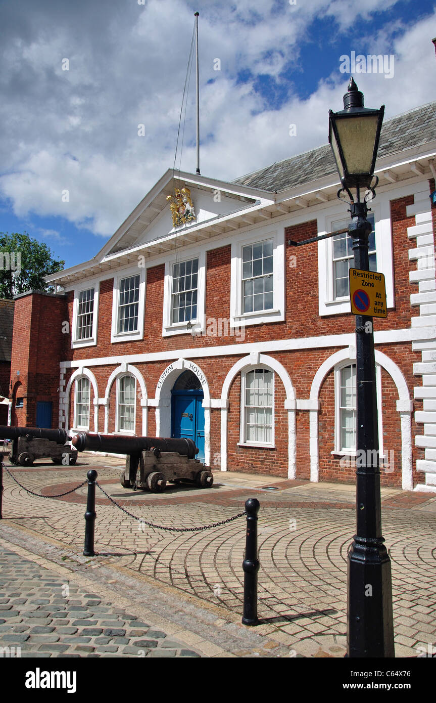 Xvii secolo Custom House, Exeter Historic Quayside, Exeter Devon, Inghilterra, Regno Unito Foto Stock