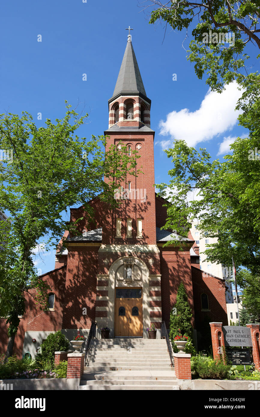 St Pauls Cattedrale cattolica romana Saskatoon Saskatchewan Canada Foto Stock