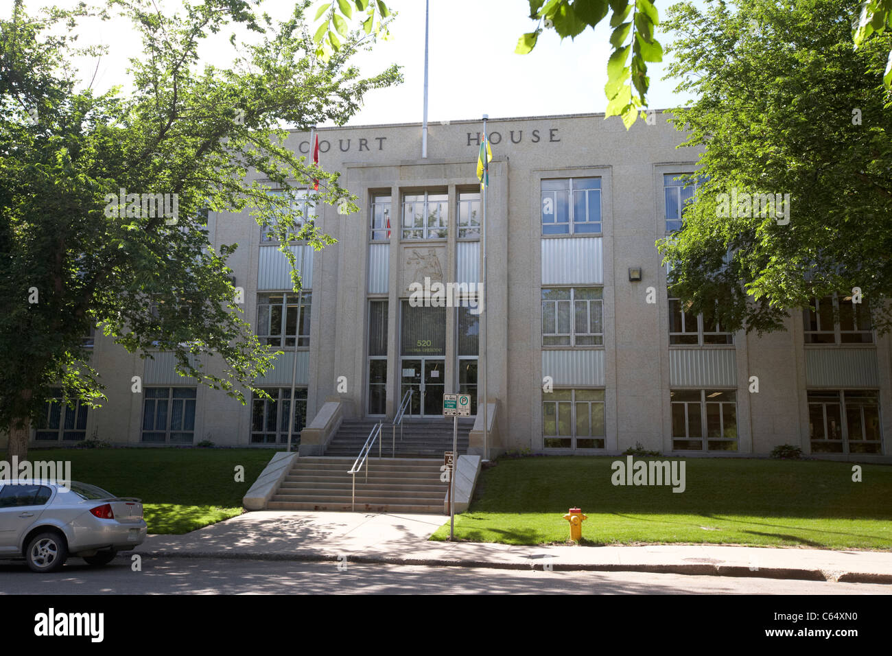 Corte di queens bench Saskatoon spadina court house Saskatchewan Canada Foto Stock
