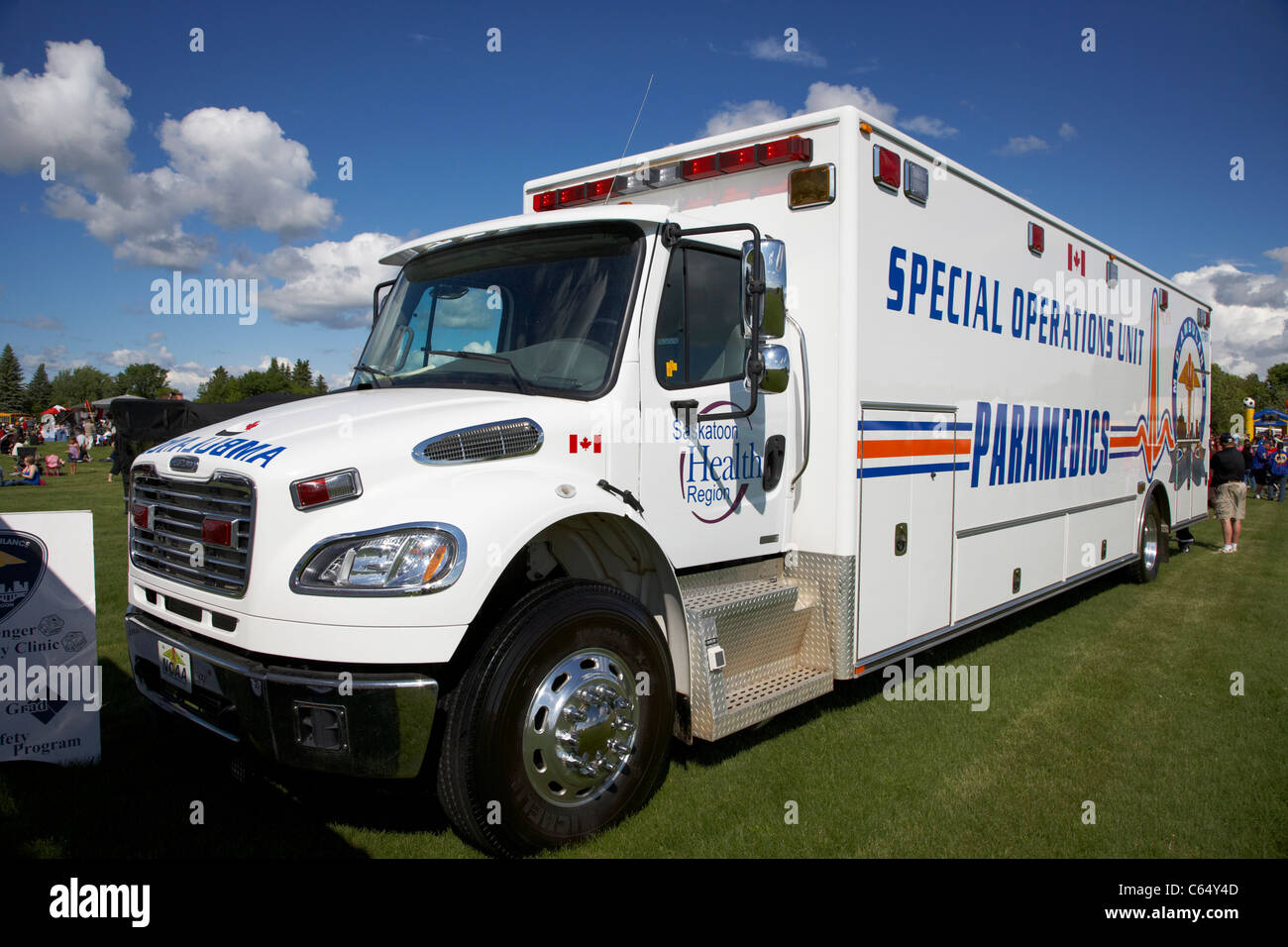 Saskatoon regione salute operazioni speciali unità di personale paramedico Saskatchewan Canada Foto Stock