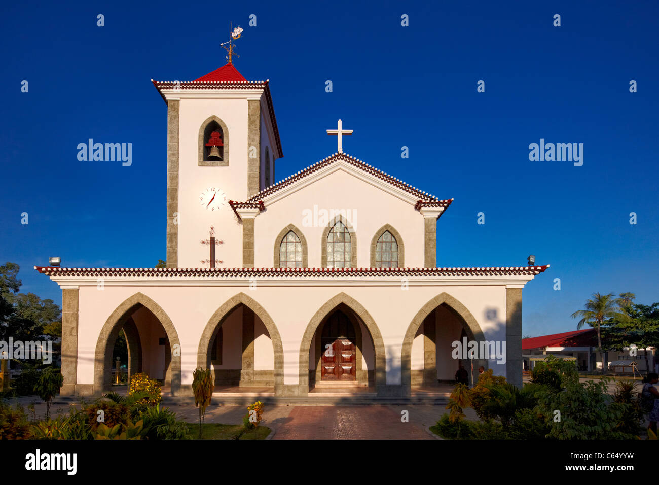 Chiesa Motael, Dili, Timor Orientale, Sud Est asiatico Foto Stock