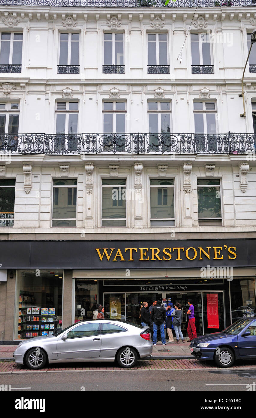 Bruxelles, Belgio. Waterstone's English Bookshop Foto Stock