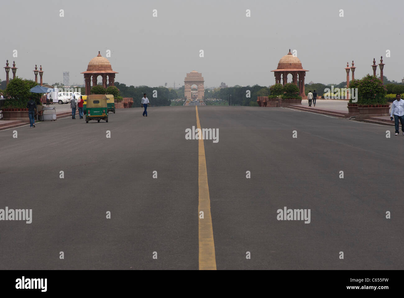 India Gate, Incoronazione Park, New Delhi, India. Foto Stock