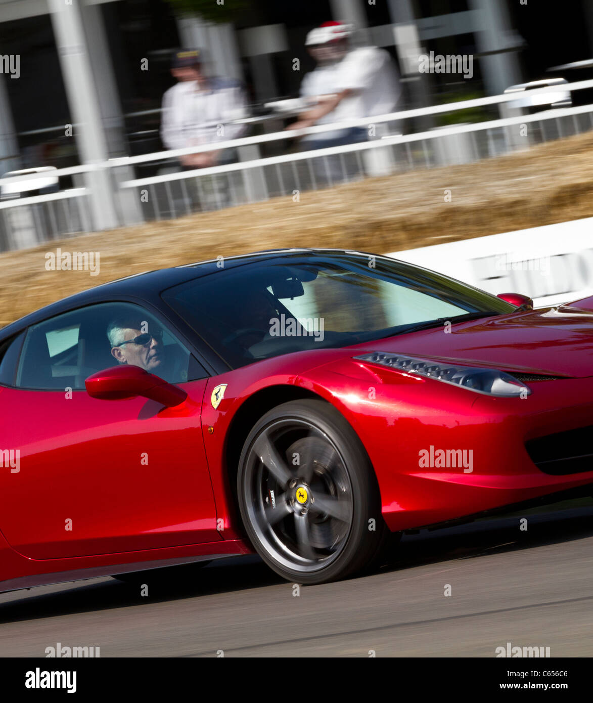 2011 Ferrari 458 Italia al Festival di Goodwood di velocità, Sussex, Inghilterra, Regno Unito. Foto Stock