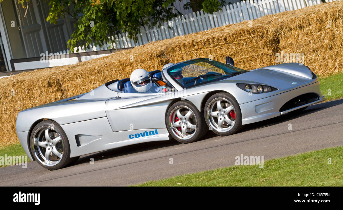 Covini C6W Supercar italiana al Festival di Goodwood di velocità, Sussex, Inghilterra, Regno Unito. Foto Stock