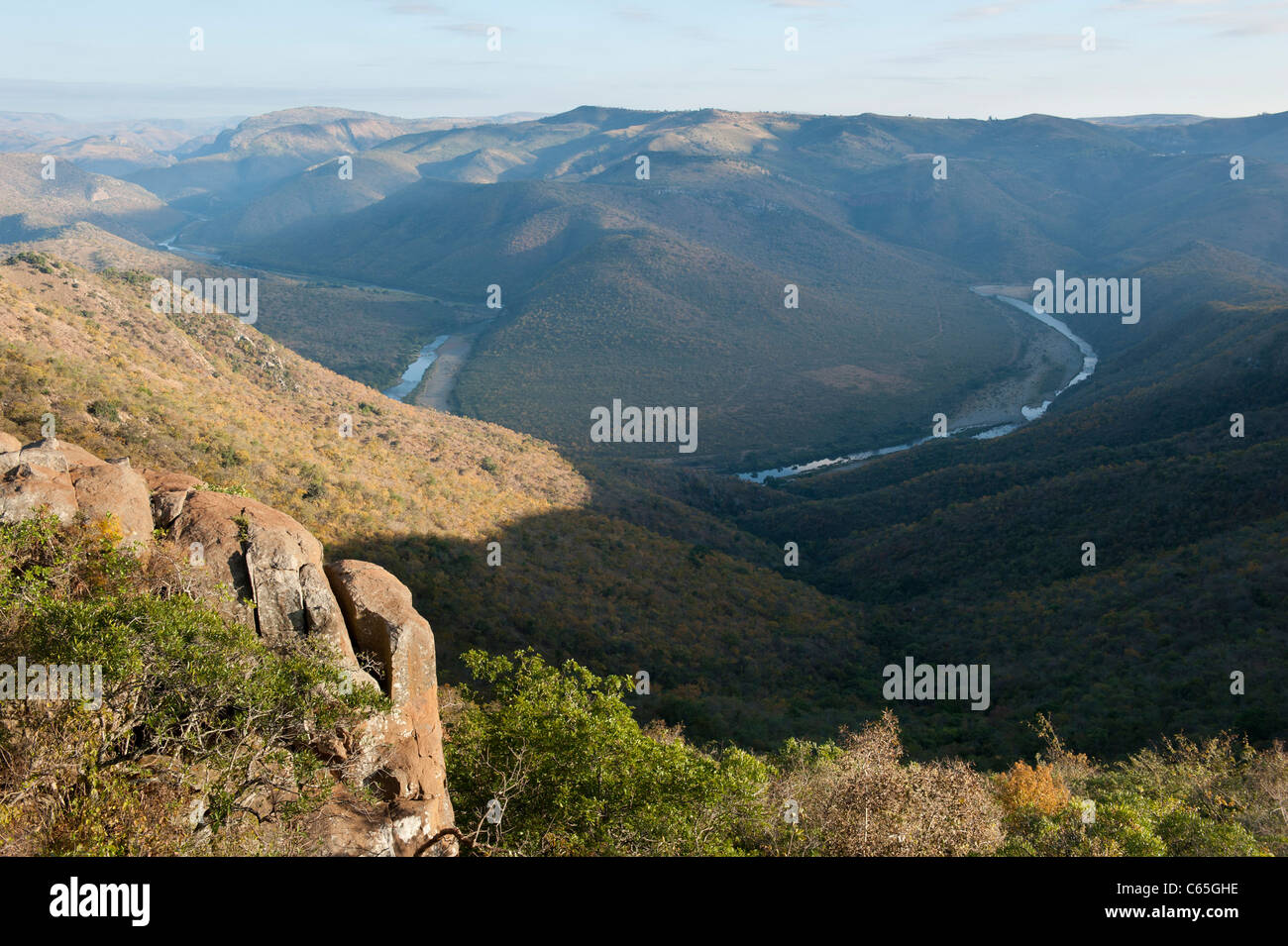 Pongola River, Ithala Game Reserve, Sud Africa Foto Stock
