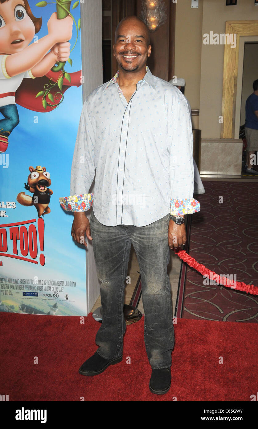 David Alan Grier presso gli arrivi per HOODWINKED troppo! Il cofano vs il male, Pacific teatri al Grove, Los Angeles, CA 16 aprile 2011. Foto di: Dee Cercone/Everett Collection Foto Stock