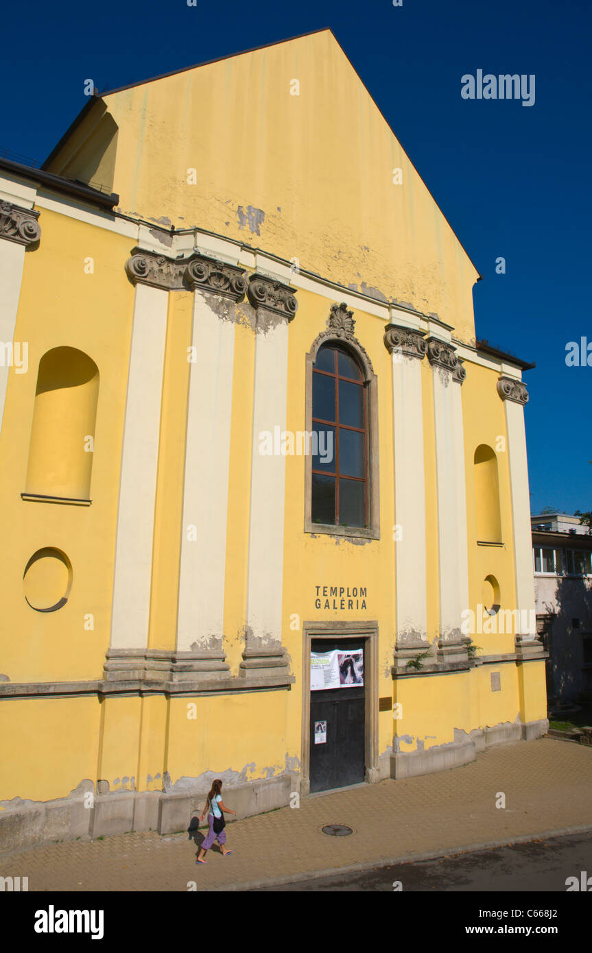 Templom Galeria galleria d'arte alloggiata nella ex chiesa Eger - città della contea di Heves Ungheria Europa Foto Stock