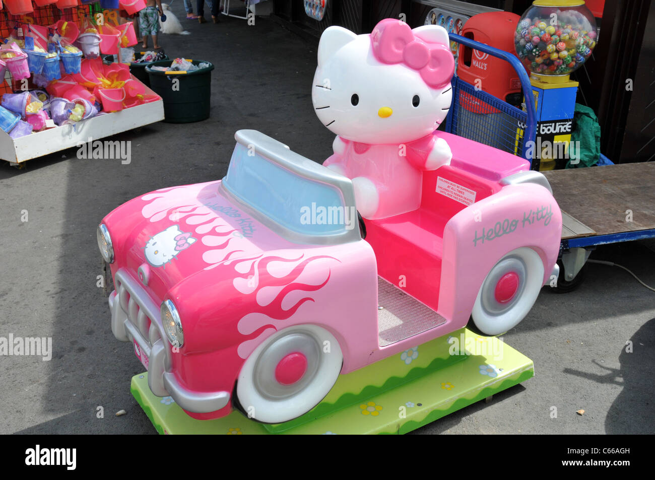 Hello Kitty Southend on sea resort sul mare vacanza Essex giorno di viaggio Foto Stock
