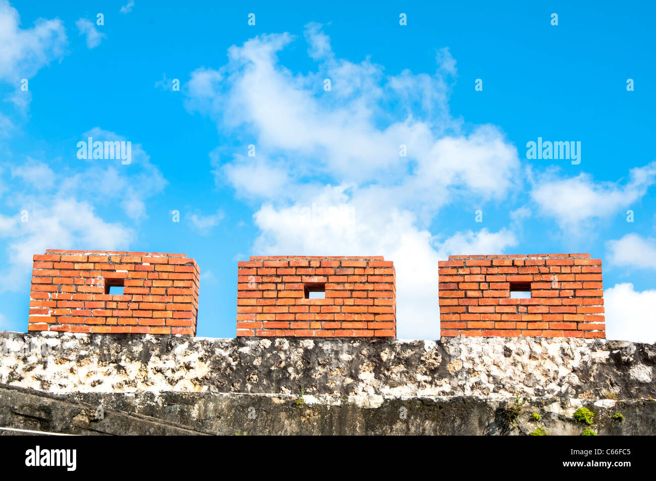 Le antiche mura della città Foto Stock