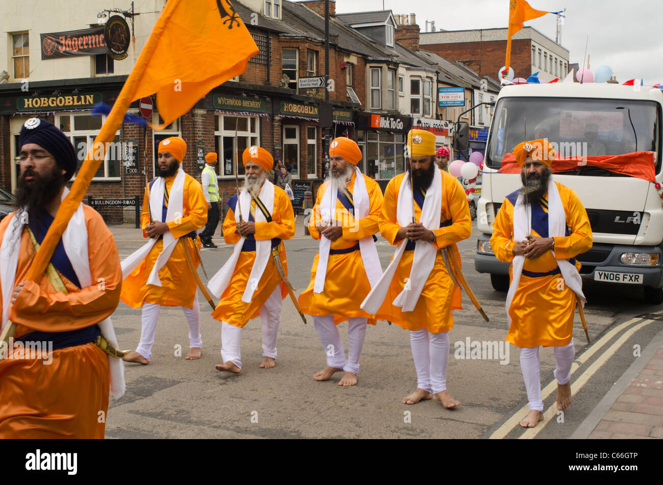 Visakhi Harvest Festival in Cowley Road, Oxford, Inghilterra Foto Stock