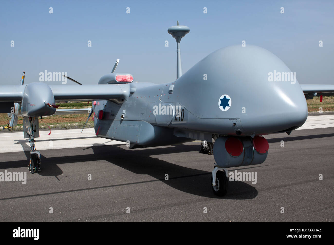 Forza Aerea israeliana (IAF) IAI Heron TP (IAI Eitan) un Drone (UAV) Foto Stock
