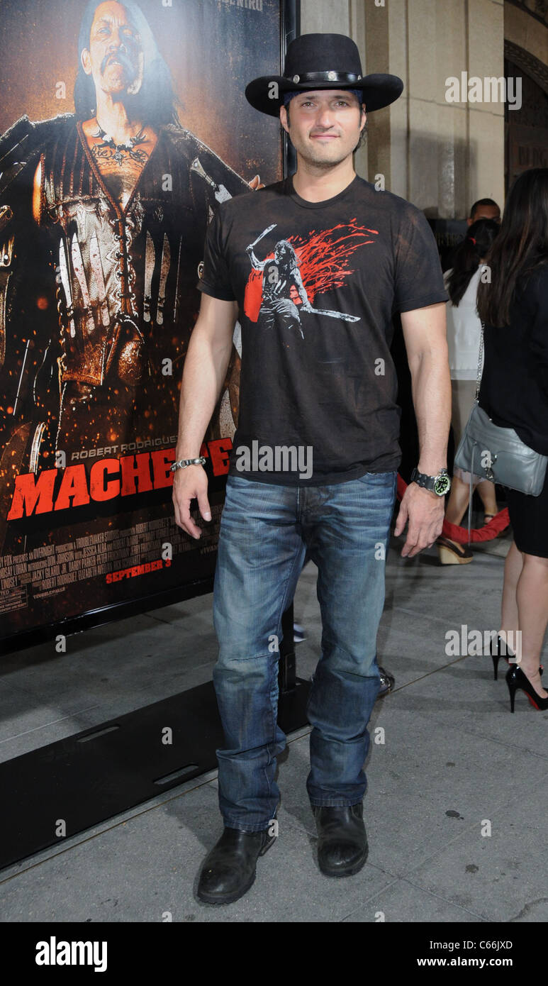 Robert Rodriguez presso gli arrivi di machete Premiere, Orpheum Theatre di Los Angeles, CA 25 agosto 2010. Foto di: Dee Cercone/Everett Collection Foto Stock