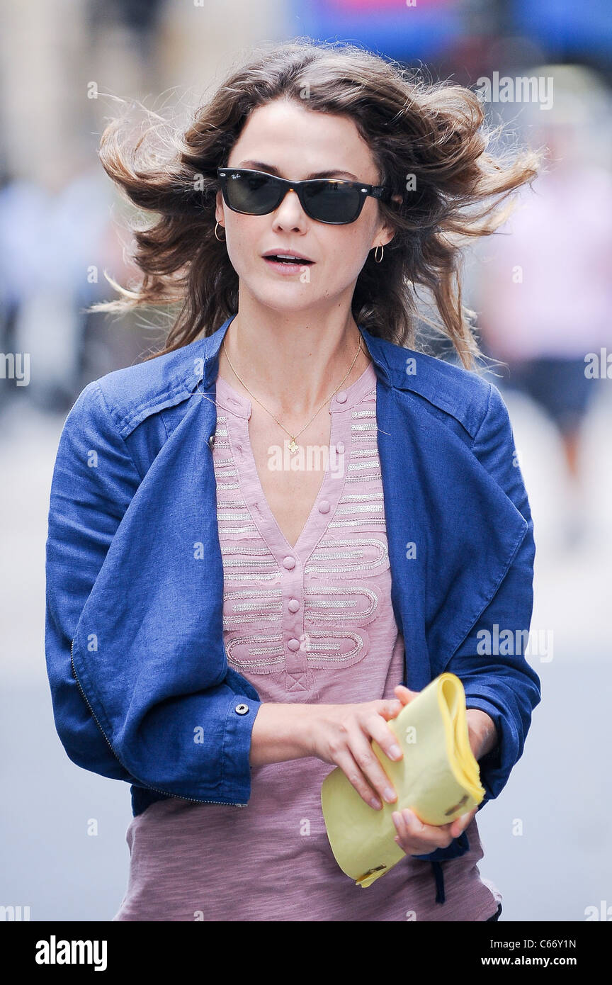 Keri Russell, passeggiate al 'Running Wilde " set cinematografico nel centro di Manhattan e circa per celebrità CANDIDS - Giovedì , NUOVA Foto Stock