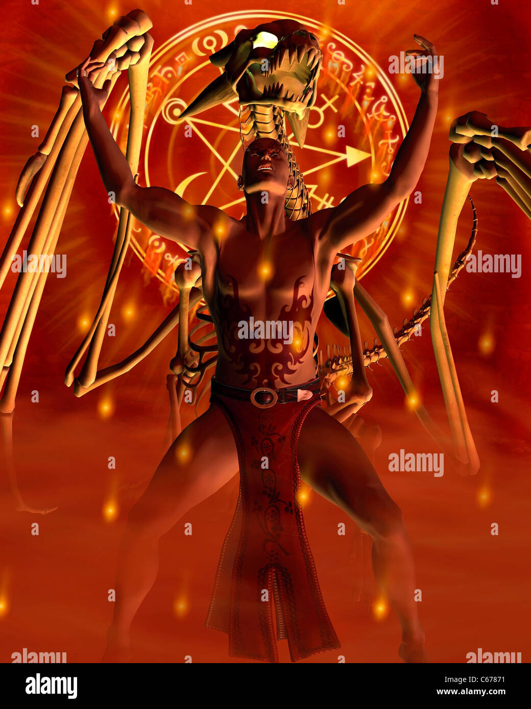 Lo Stregone - Convocazione Foto Stock