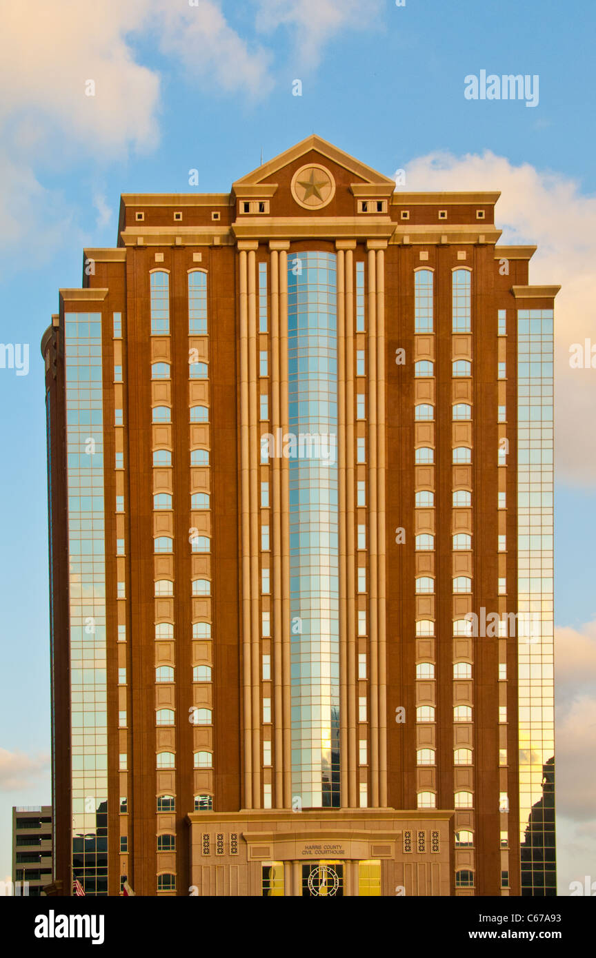 Harris County Courthouse civile nel centro cittadino di Houston, Texas Foto Stock