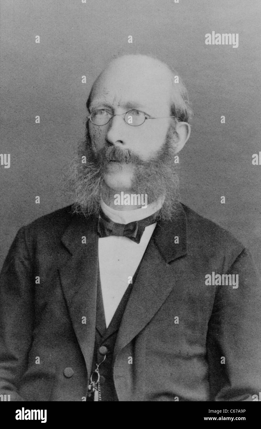 Ludwig Wittmack, botanico tedesco, circa 1870 - 1890 Foto Stock