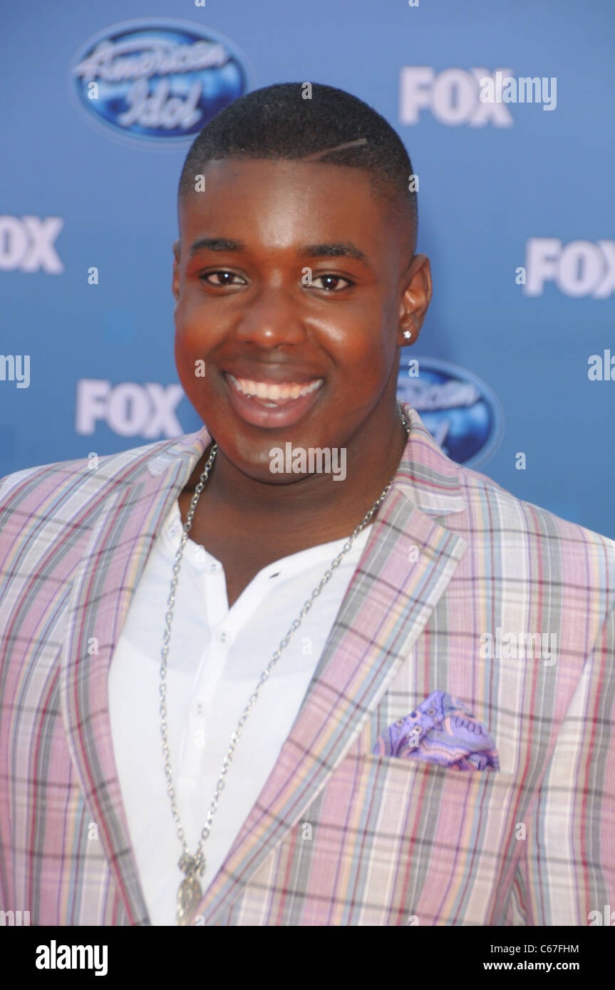 Giacobbe Lusk presso gli arrivi per American Idol Gran Finale 2011, Nokia Theater L.A. LIVE, Los Angeles, CA Maggio 25, 2011. Foto di: Dee Cercone/Everett Collection Foto Stock
