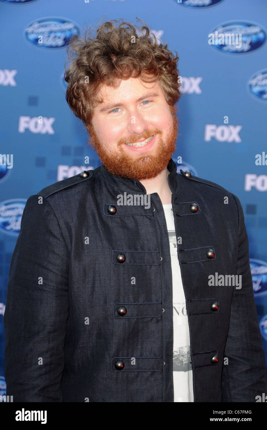 Casey Abrams presso gli arrivi per American Idol Gran Finale 2011, Nokia Theater L.A. LIVE, Los Angeles, CA Maggio 25, 2011. Foto di: Dee Cercone/Everett Collection Foto Stock