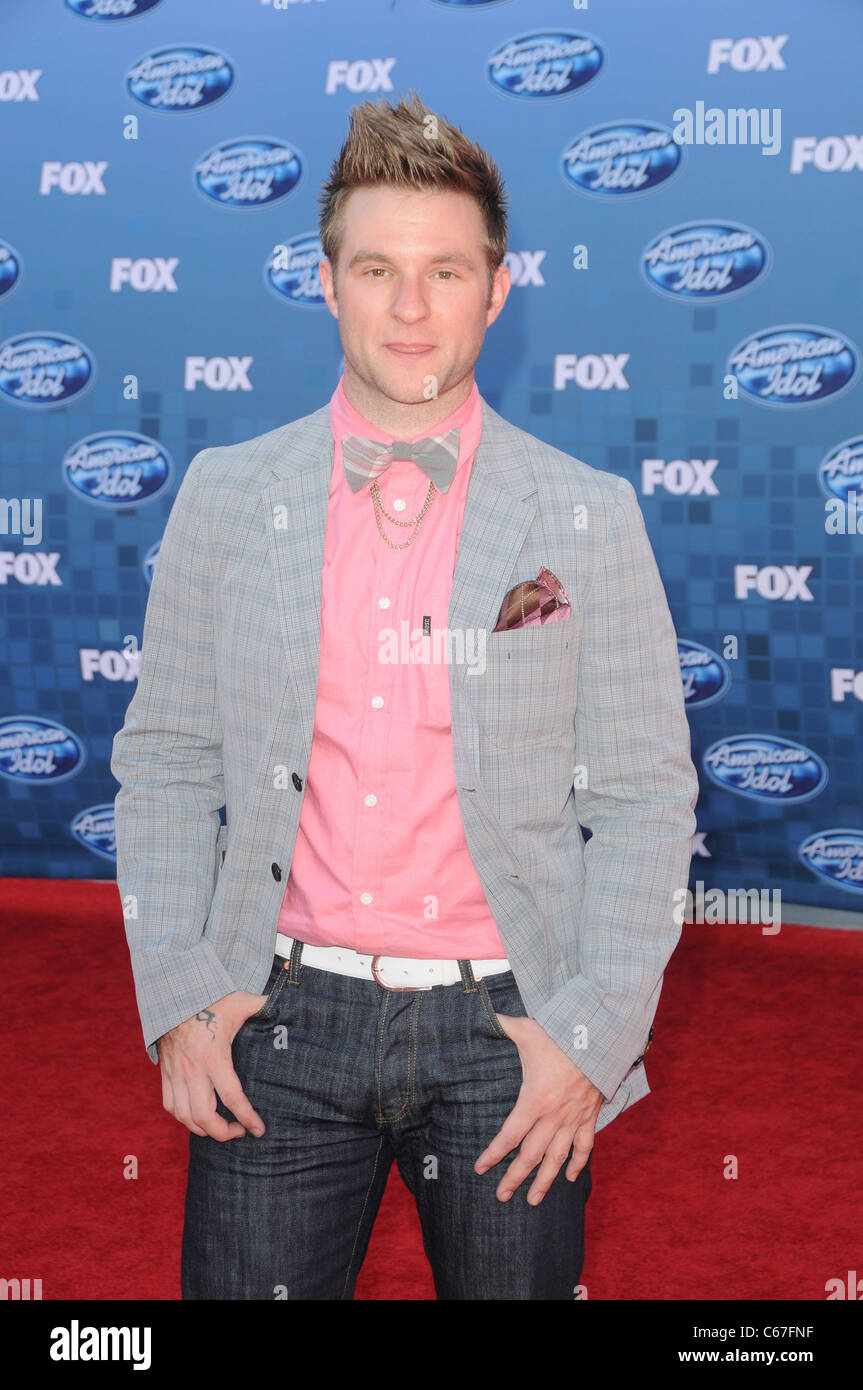 Blake Lewis presso gli arrivi per American Idol Gran Finale 2011, Nokia Theater L.A. LIVE, Los Angeles, CA Maggio 25, 2011. Foto di: Dee Cercone/Everett Collection Foto Stock