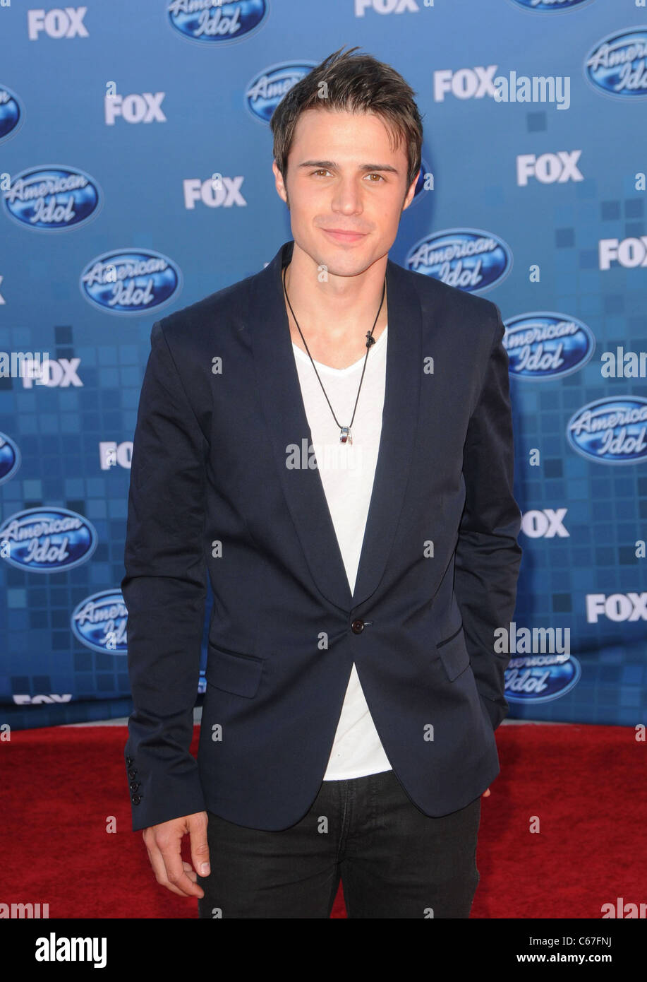 Kris Allen presso gli arrivi per American Idol Gran Finale 2011, Nokia Theater L.A. LIVE, Los Angeles, CA Maggio 25, 2011. Foto di: Dee Cercone/Everett Collection Foto Stock