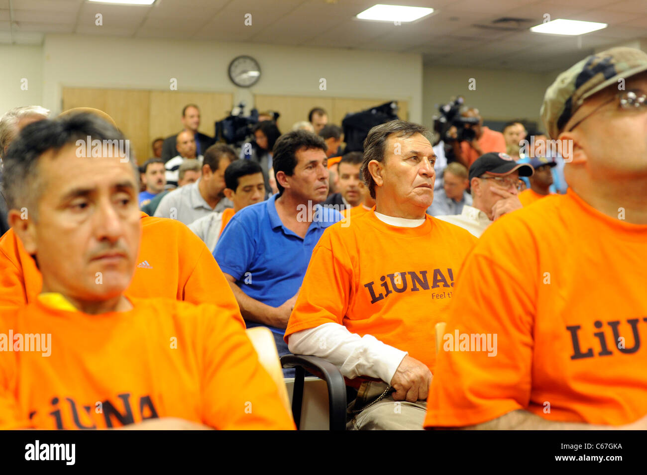 Autorità Portuale di New York e New Jersey e la tariffa di pedaggio audizioni escursione il 16 agosto 2011. Foto Stock