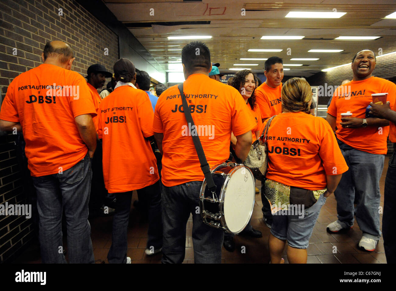Autorità Portuale di New York e New Jersey e la tariffa di pedaggio audizioni escursione il 16 agosto 2011. Foto Stock