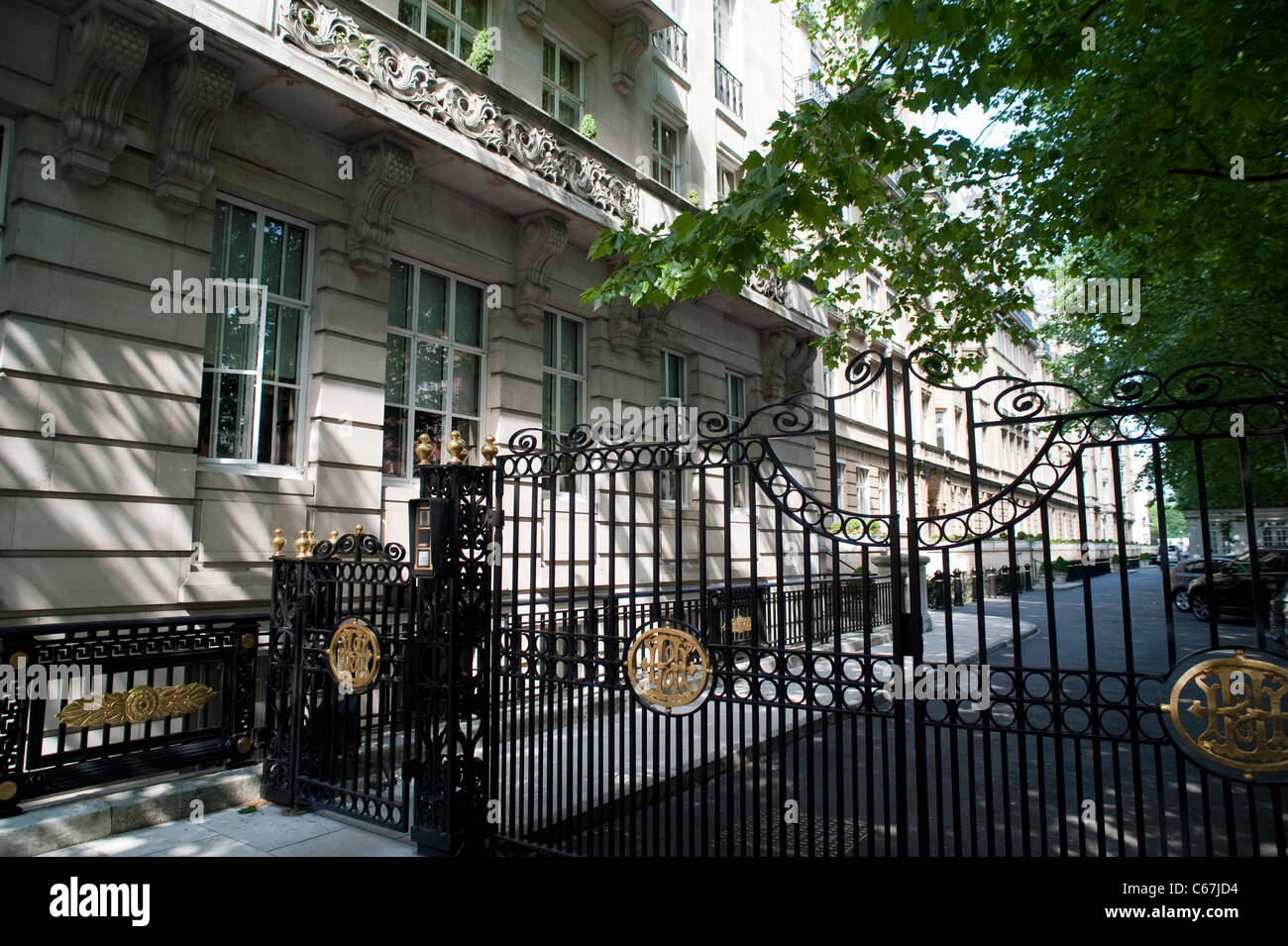 Harley casa in Marylebone fu costruito nel 1905 ed è uno dei più prestigiosi mansion blocchi in Londra. Vicino a Regents Park. Foto Stock