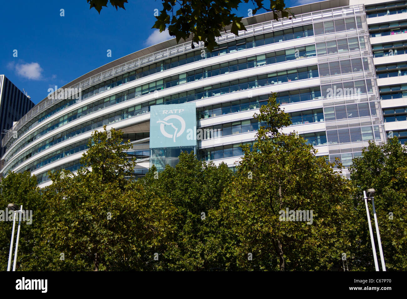 Ditta edificio amministrativo della RATP,Quai de la Rapée,Parigi,Francia Foto Stock
