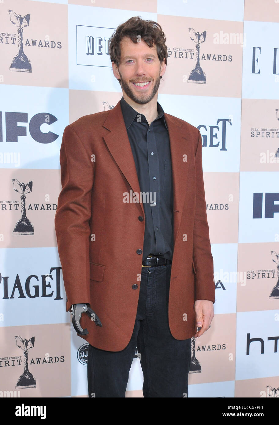 Aron Ralston presso gli arrivi per 2011 Film Independent Spirit Awards - Gli arrivi parte 1, sulla spiaggia, Santa Monica, CA, 26 febbraio Foto Stock