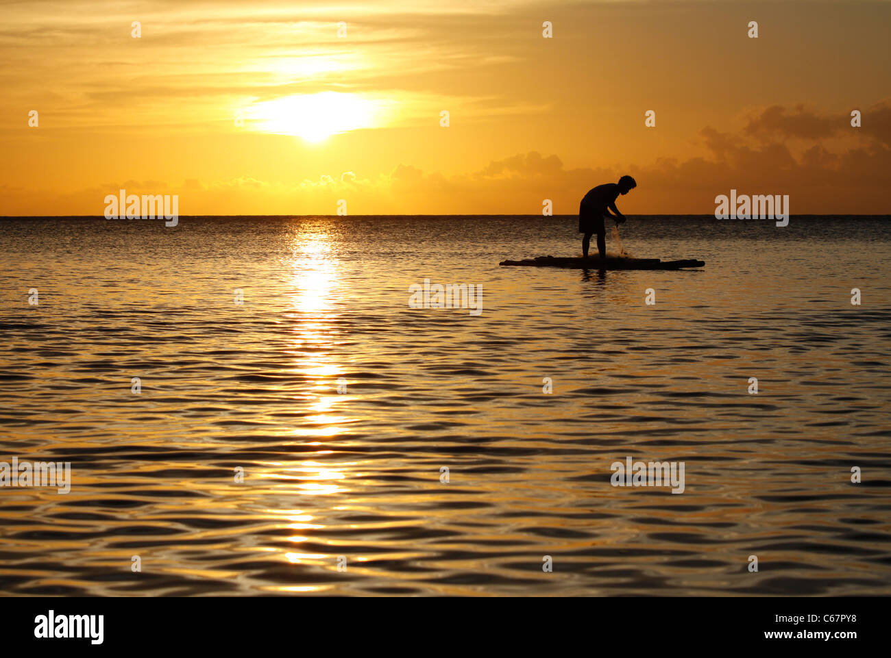 Stagliano pescatore filippino Foto Stock