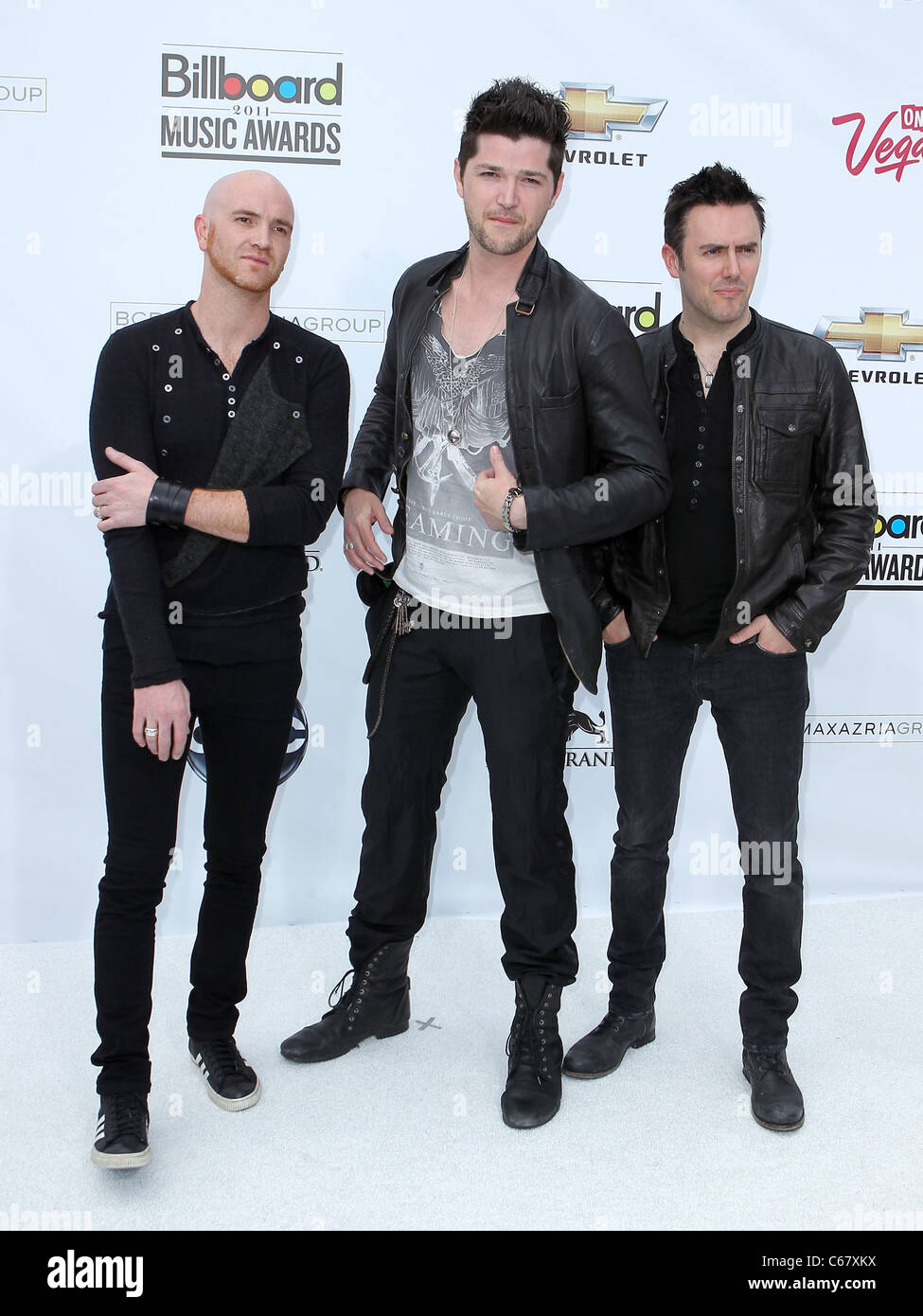 La potenza dello Script presso gli arrivi per 2011 Billboard Music Awards, MGM Grand Garden Arena di Las Vegas NV, 22 maggio 2011. Foto di: MORA/Everett Collection Foto Stock