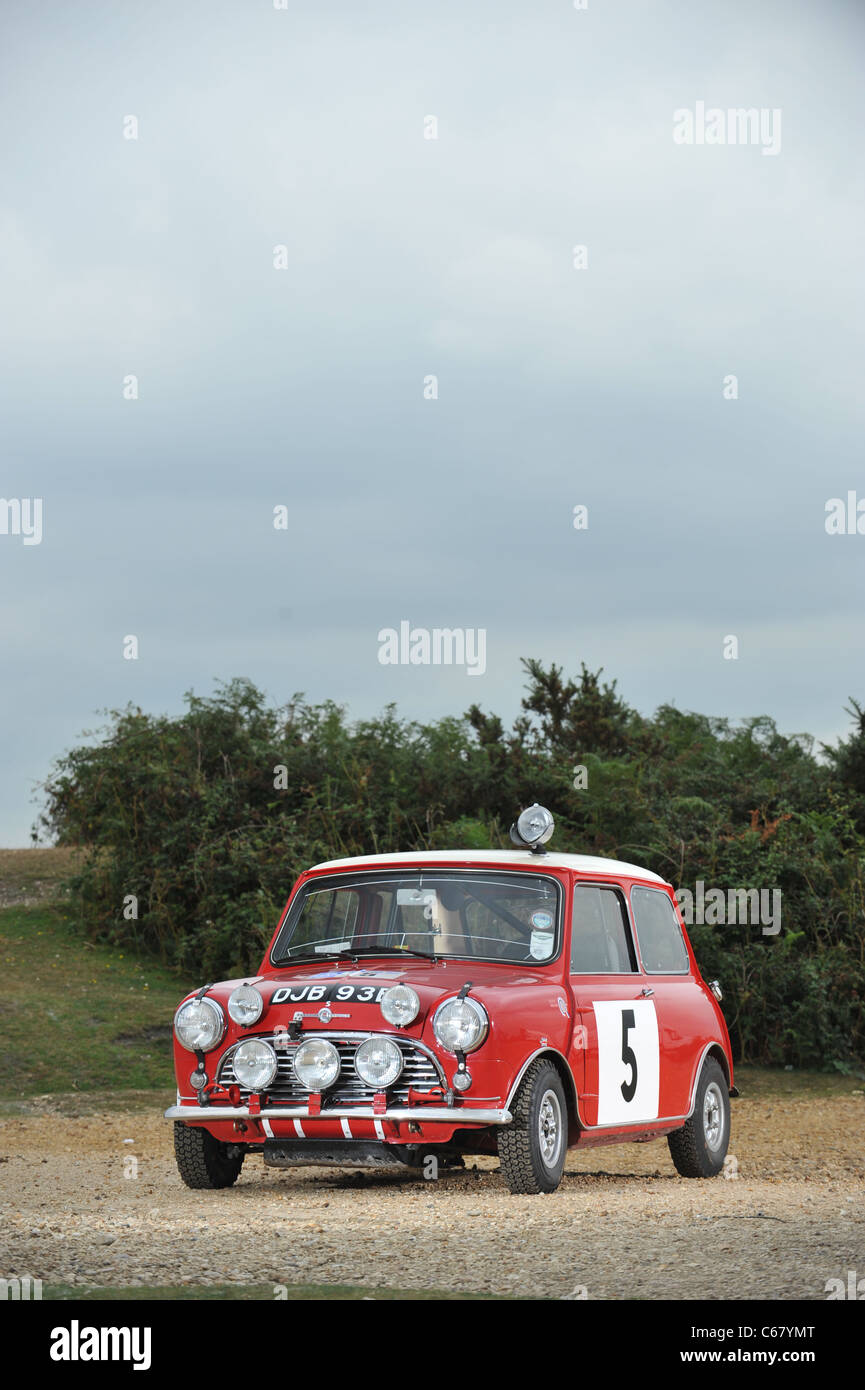 1964 Mini Cooper 1,275s rally saloon la ex works 1965 rac rally e 1966 Scottish vincitore Foto Stock