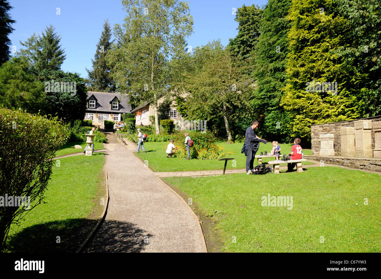 Vindolanda Open Air Museum , nei pressi del Vallo di Adriano, REGNO UNITO Foto Stock