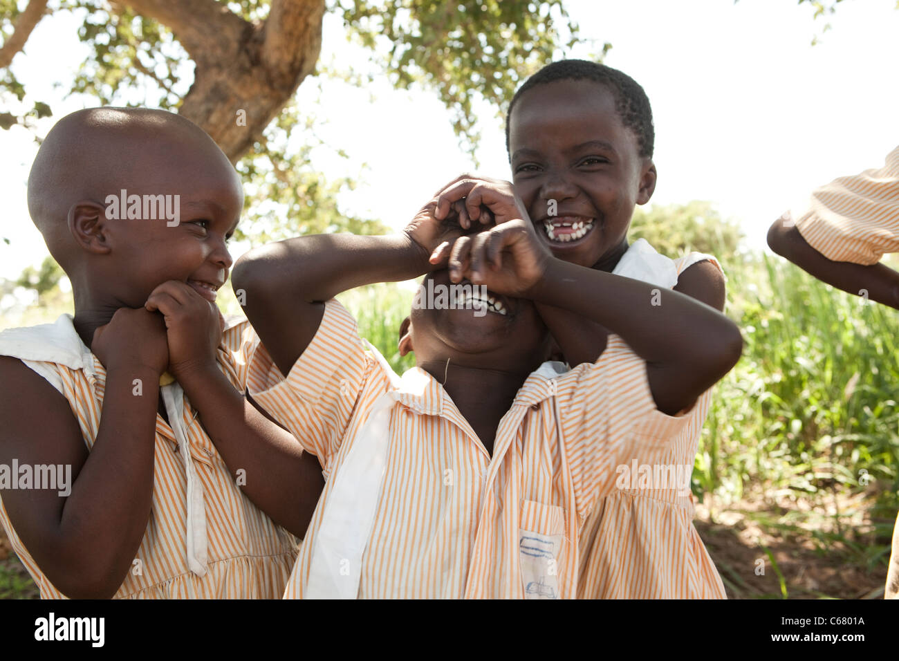 La scuola dei bambini in Amuria, Uganda, Africa orientale. Foto Stock