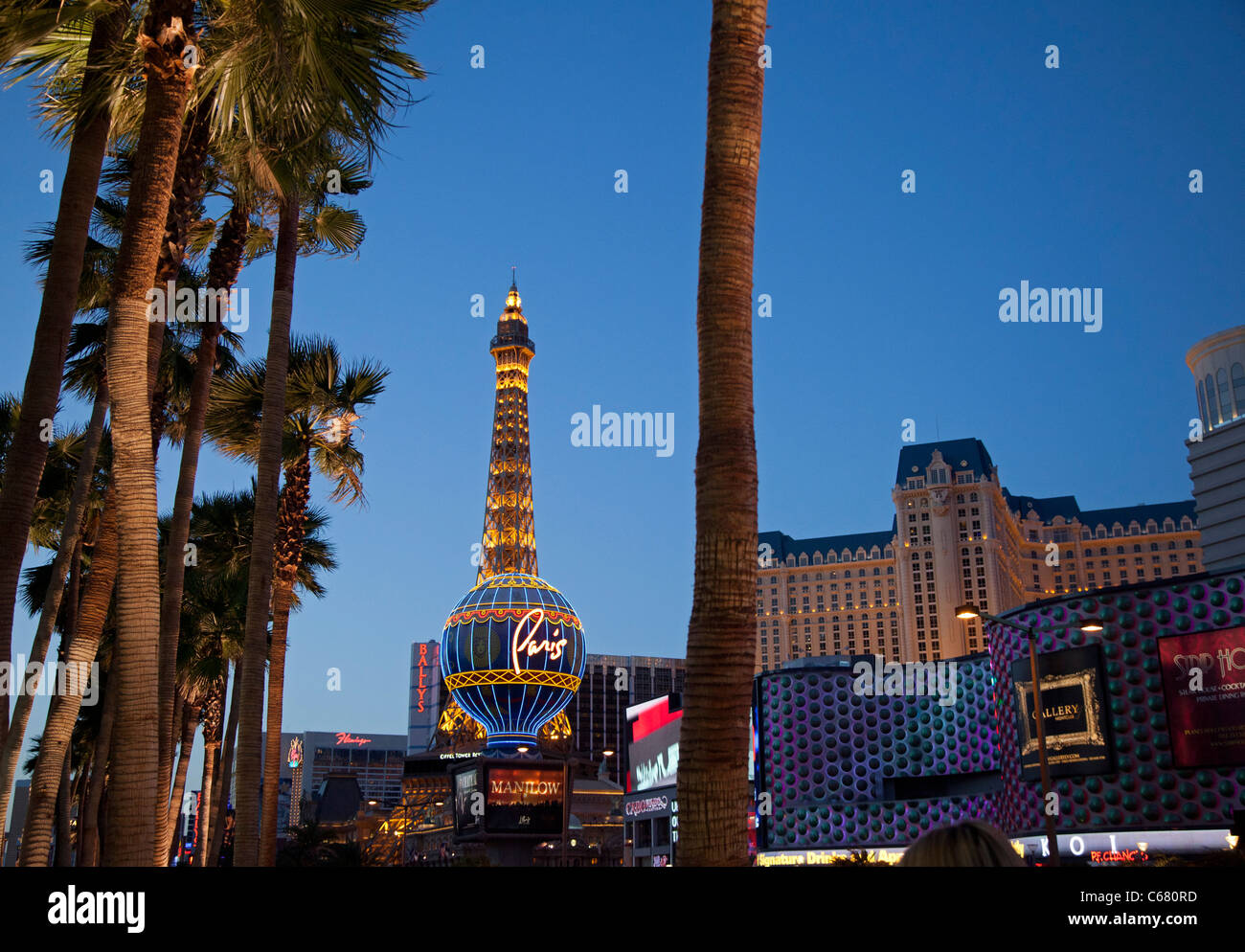 Las Vegas, Nevada - Paris hotel sullo Strip. Foto Stock