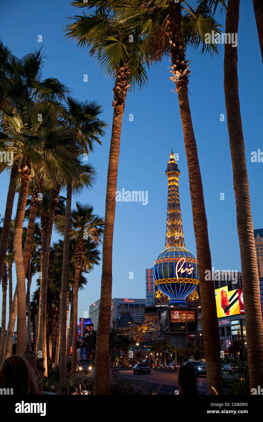 Las Vegas, Nevada - Paris hotel sullo Strip. Foto Stock