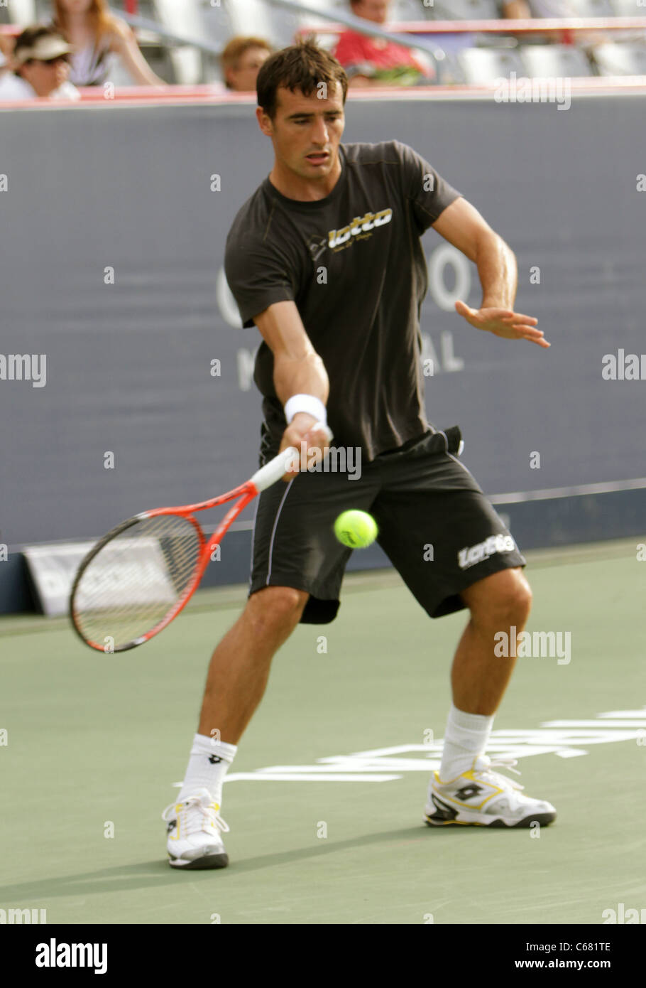 Ivan Dodig la formazione per la Rogers Cup di Montreal Canada 2011 Foto Stock