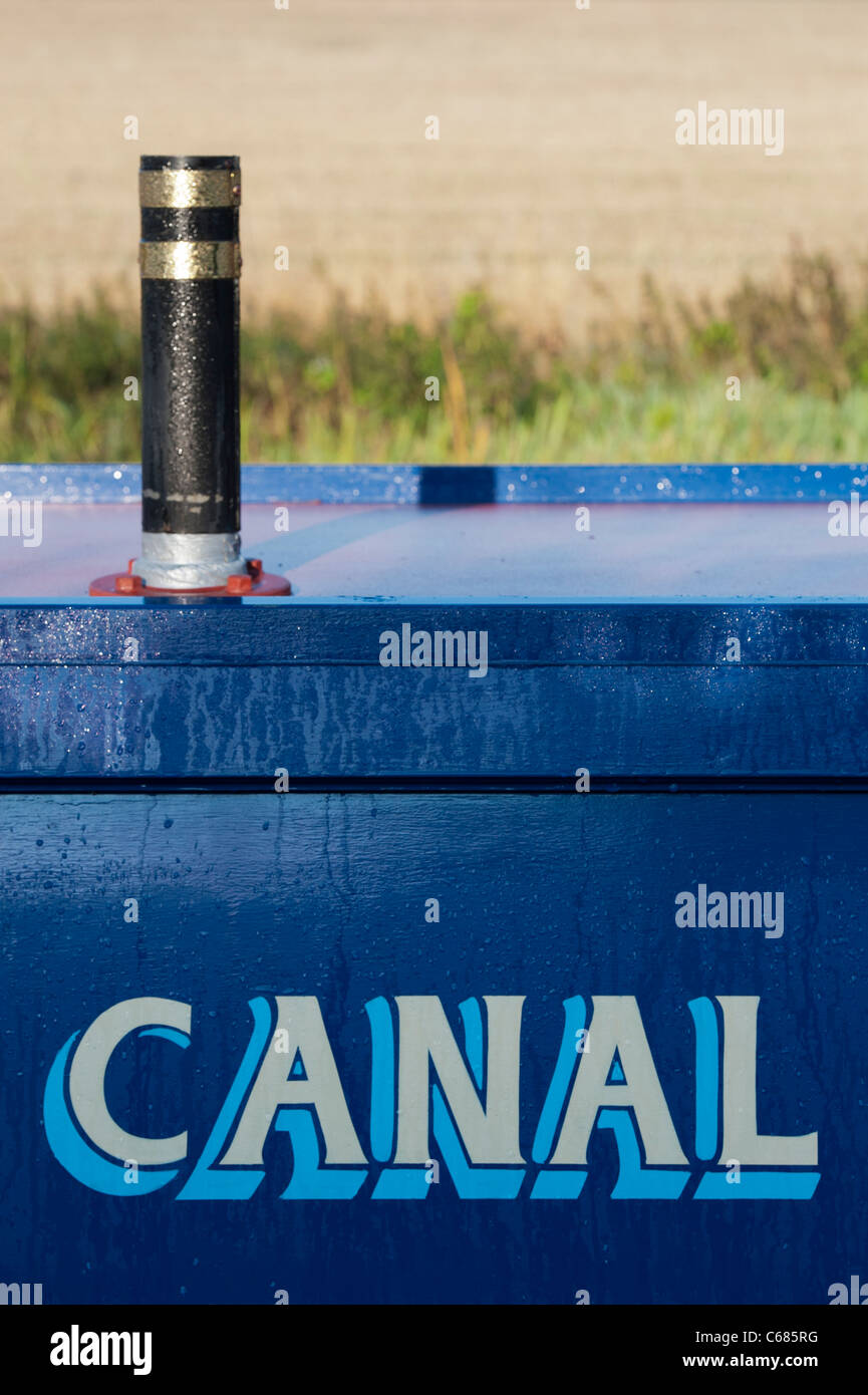 Canal Boat abstract Foto Stock