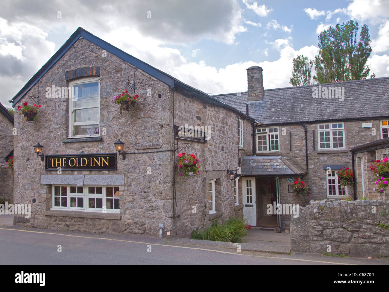 Il New Inn, Widdecombe in moro, Dartmoor Devon, Inghilterra Foto Stock