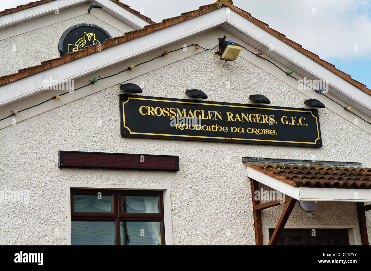 Crossmaglen Rangers club house Foto Stock