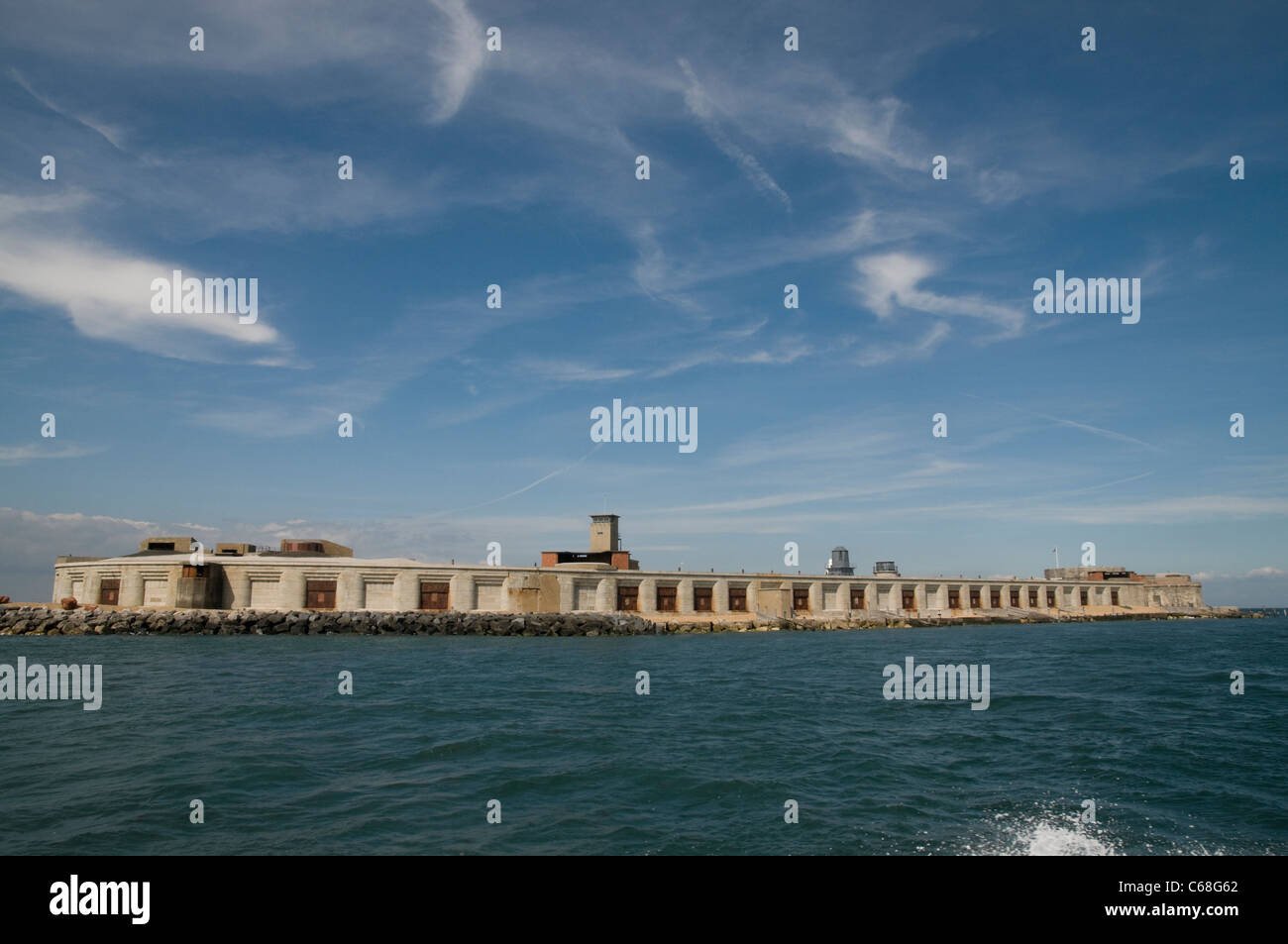 Hurst Castello dall'Solent Foto Stock