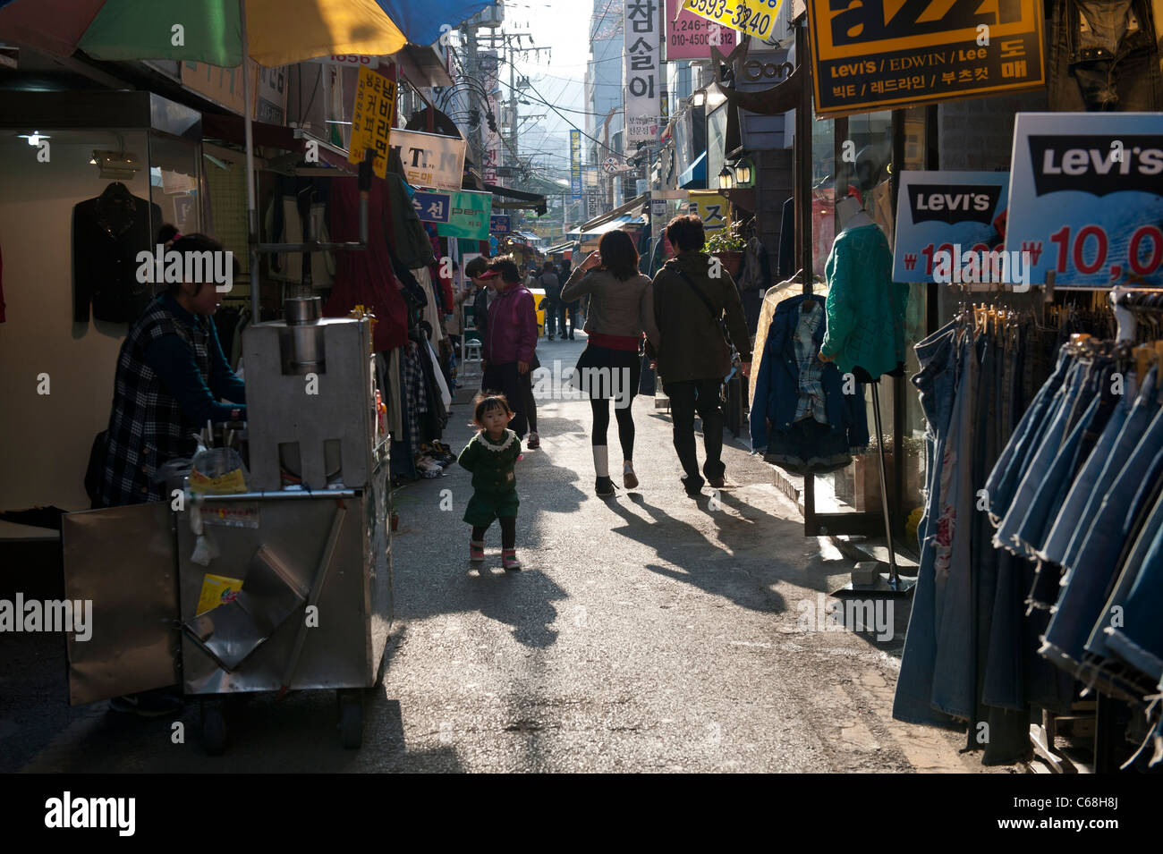 Mercato Gukje in Busan Corea del Sud Foto Stock