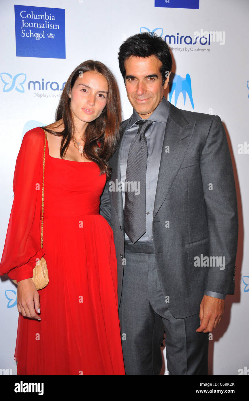 Ambre Frisque, David Copperfield presso gli arrivi per la American Society of Magazine Editors (ASME) 46th 2011 annuale National Magazine Foto Stock