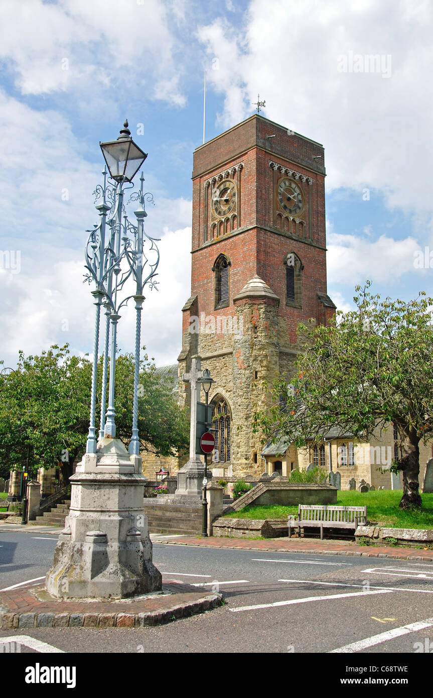 Chiesa Parrocchiale di Santa Maria Vergine, Church Street, Petworth, West Sussex, in Inghilterra, Regno Unito Foto Stock