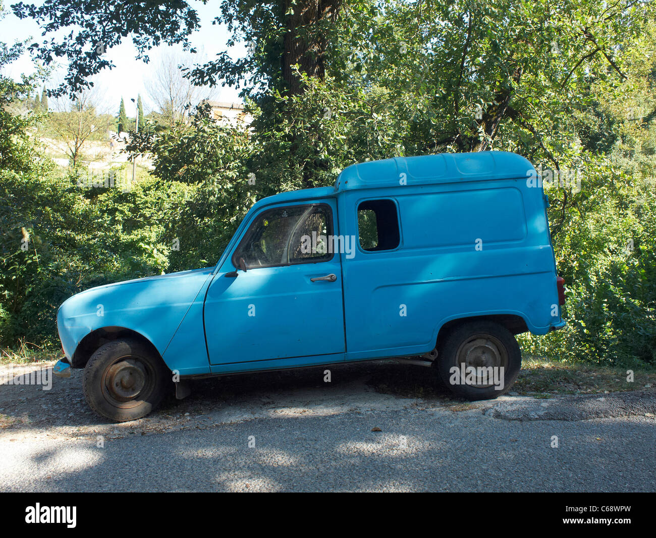 Vecchia Renault Van, Valbonne, Cote de Azure, Francia Foto Stock