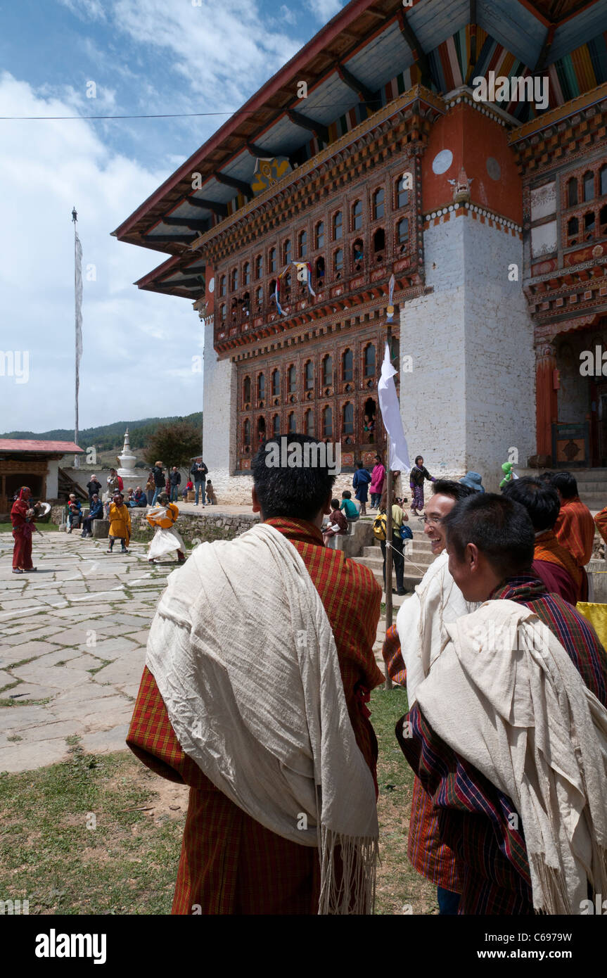 Tradizionale festa in ura. Il Bhutan Foto Stock