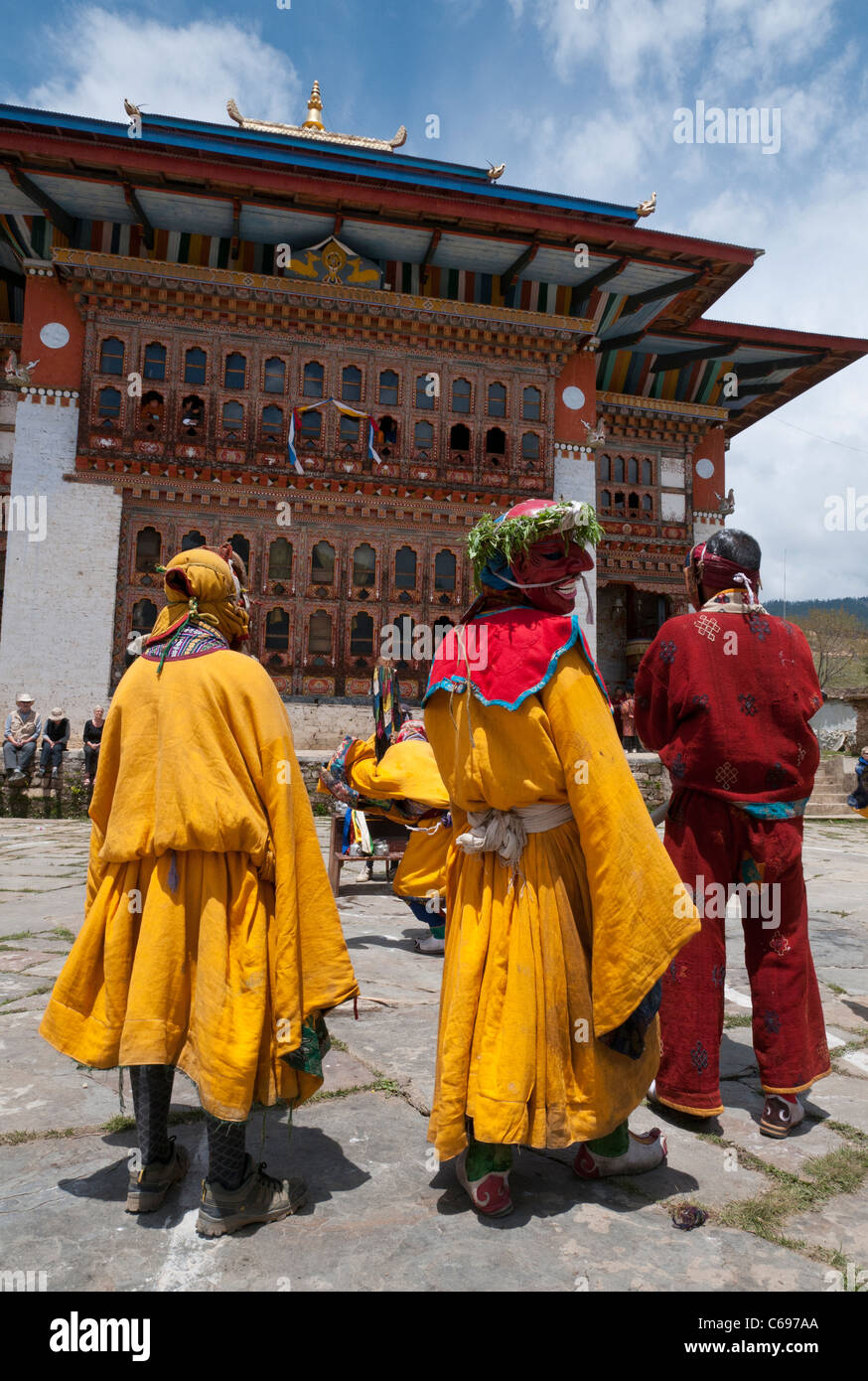 Tradizionale festa in ura. Il Bhutan Foto Stock